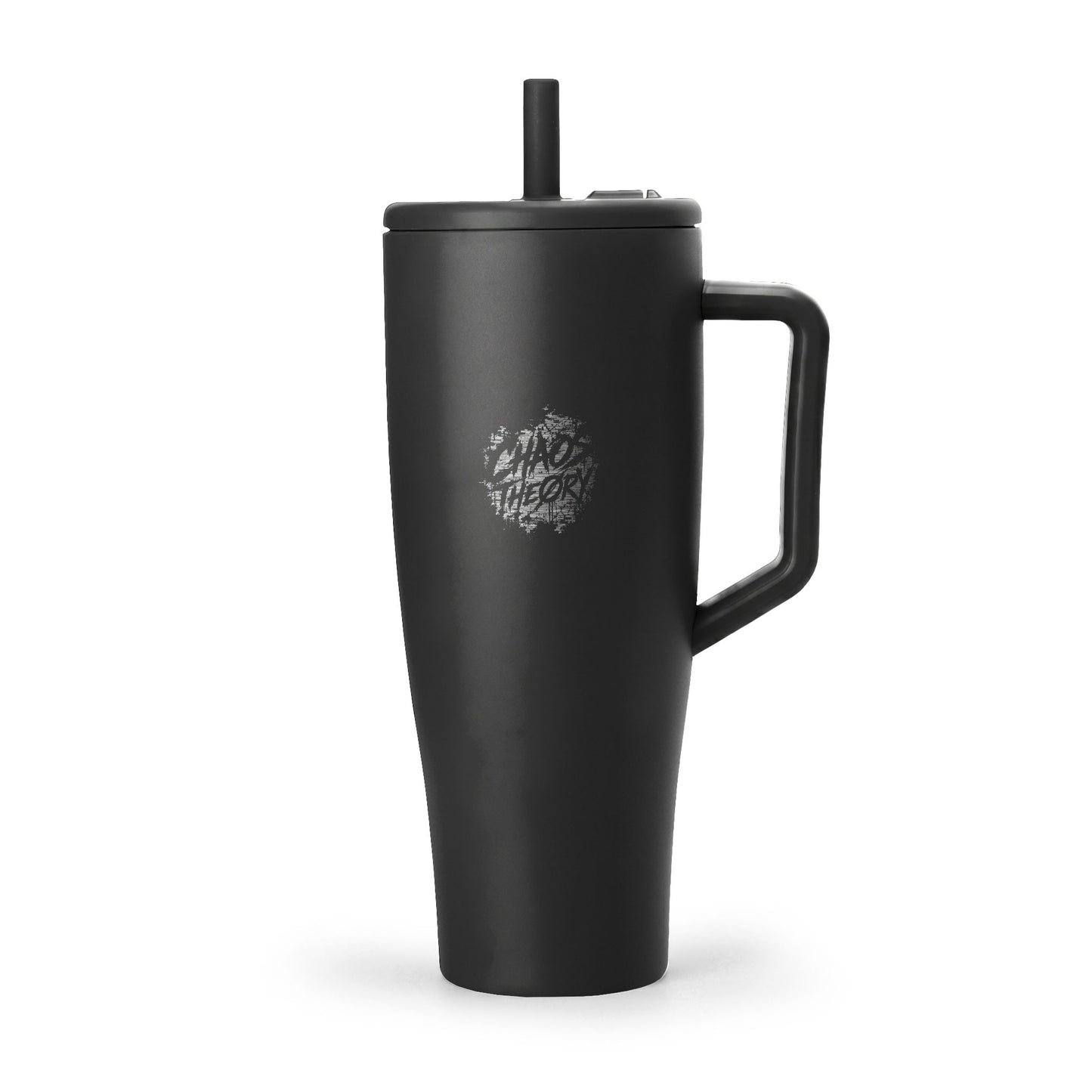 Chaos Theøry Neon Psychosis 40 oz Black Steel Tumbler