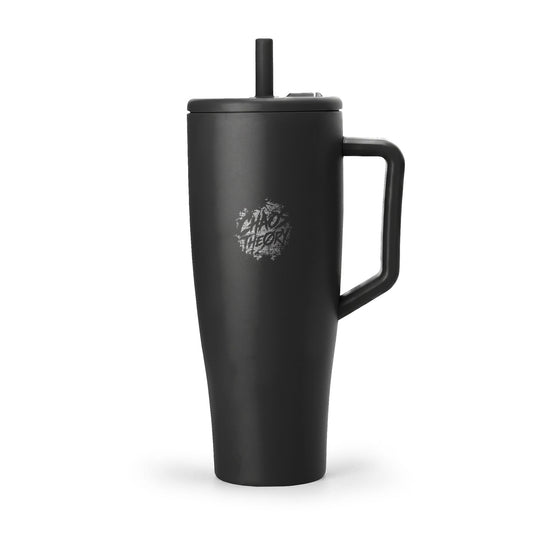 Chaos Theøry Neon Psychosis 40 oz Black Steel Tumbler