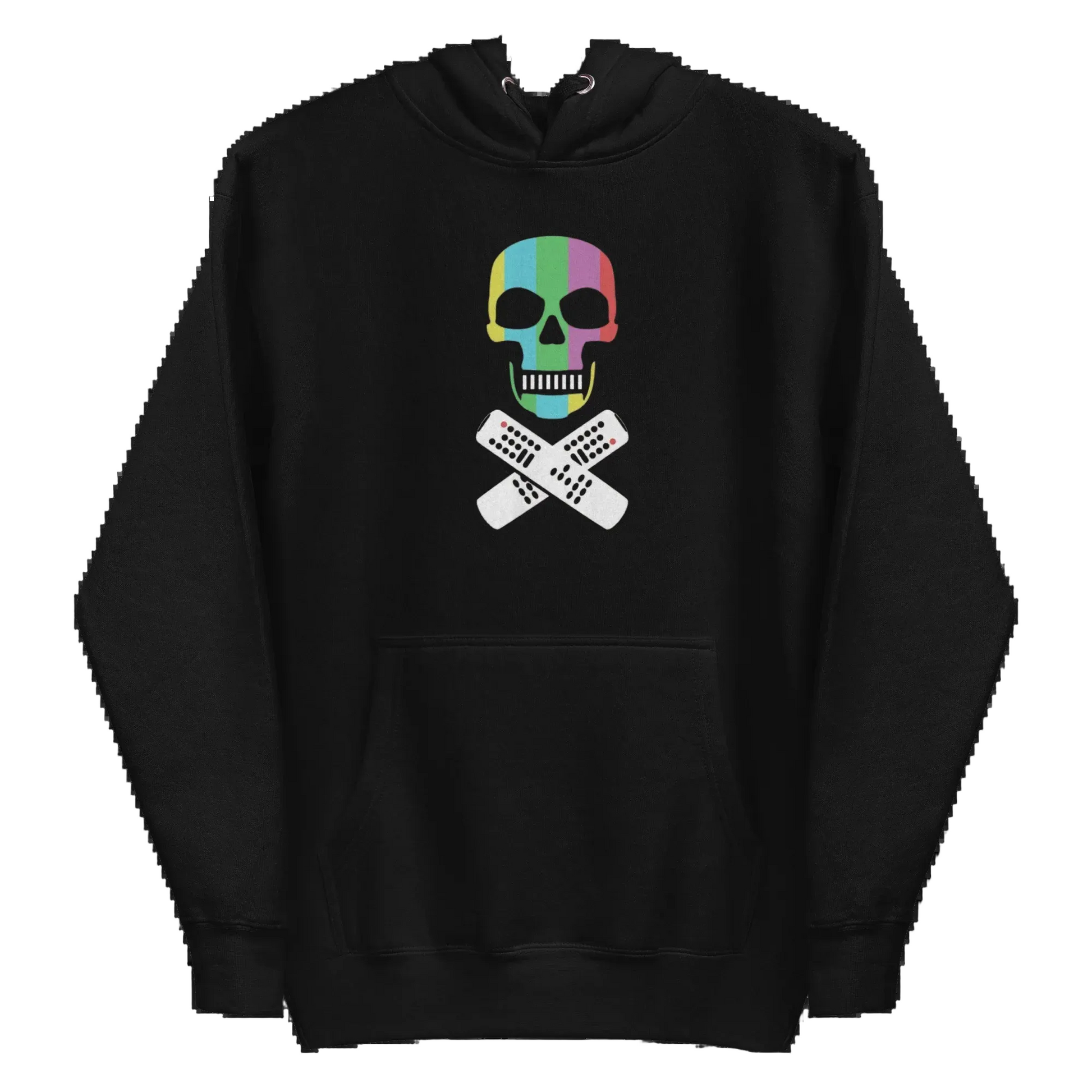 Stabilize Not Fix Pullover Hoodie black mental health streetwear hoodie with skull artwork by Chaos Theøry