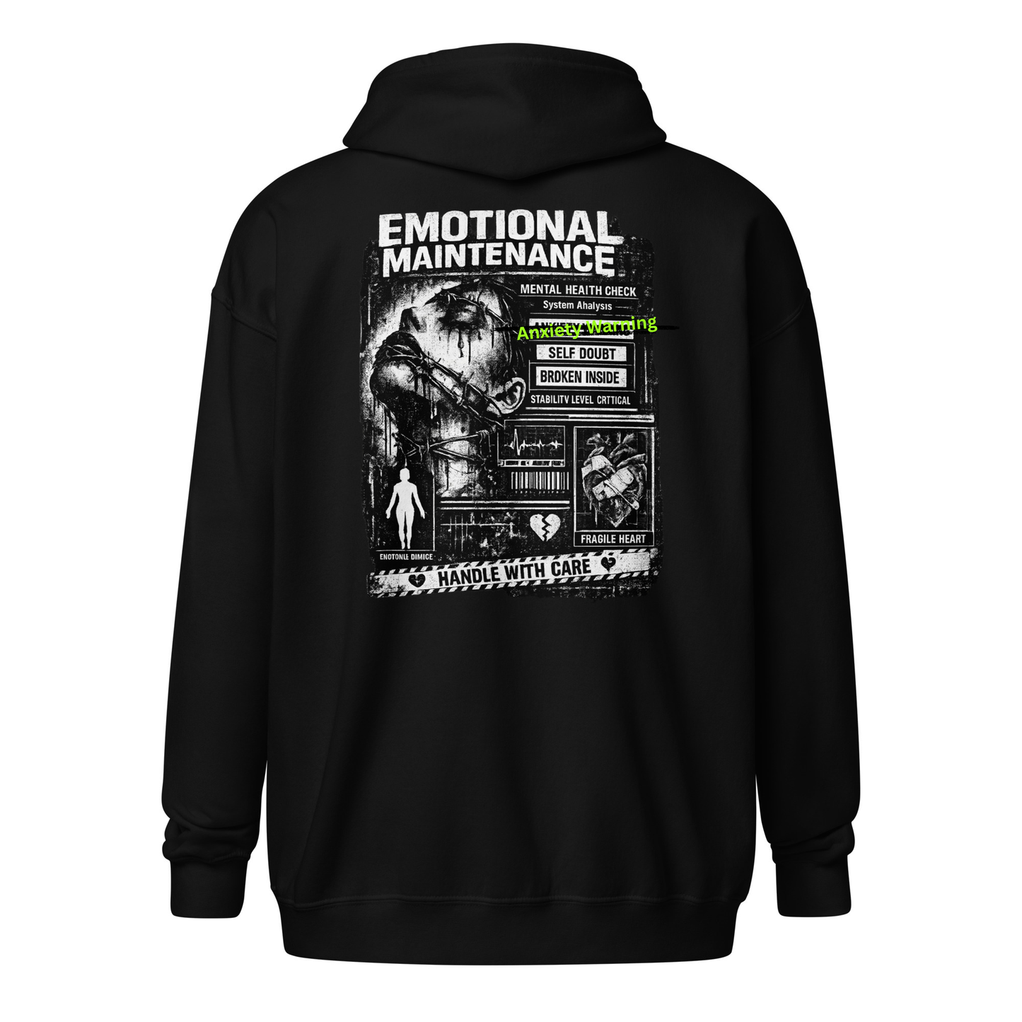 Neon Psychosis  zip hoodie