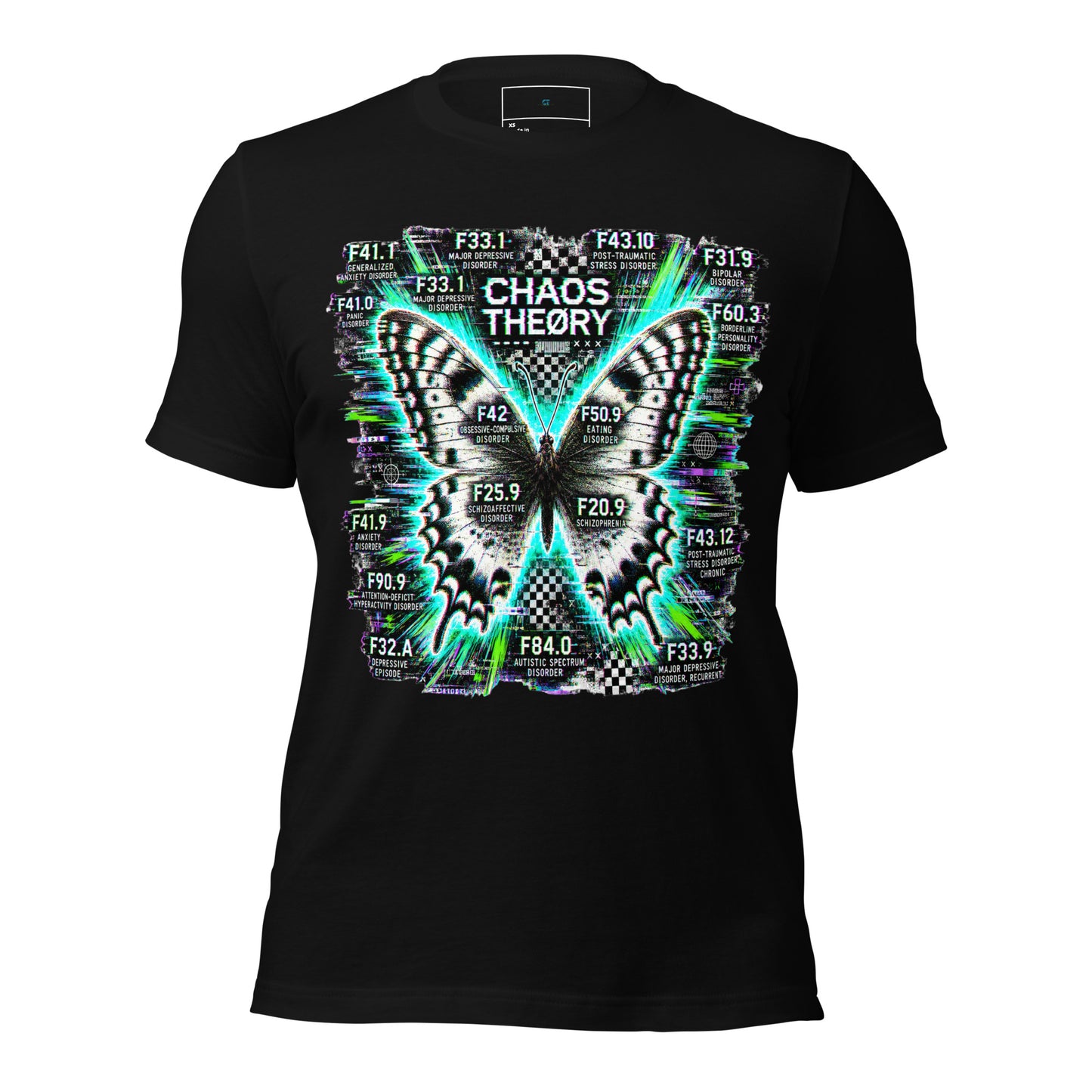 Neon Psychosis Chaos Theøry graphic tee