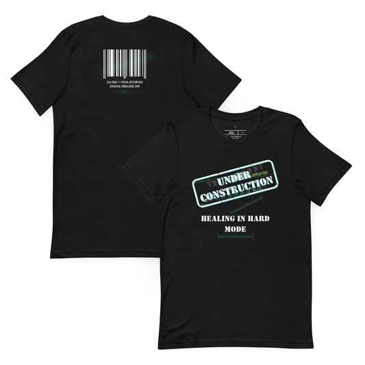Healing in Hard Mode Unisex Mental Health Graphic Tee